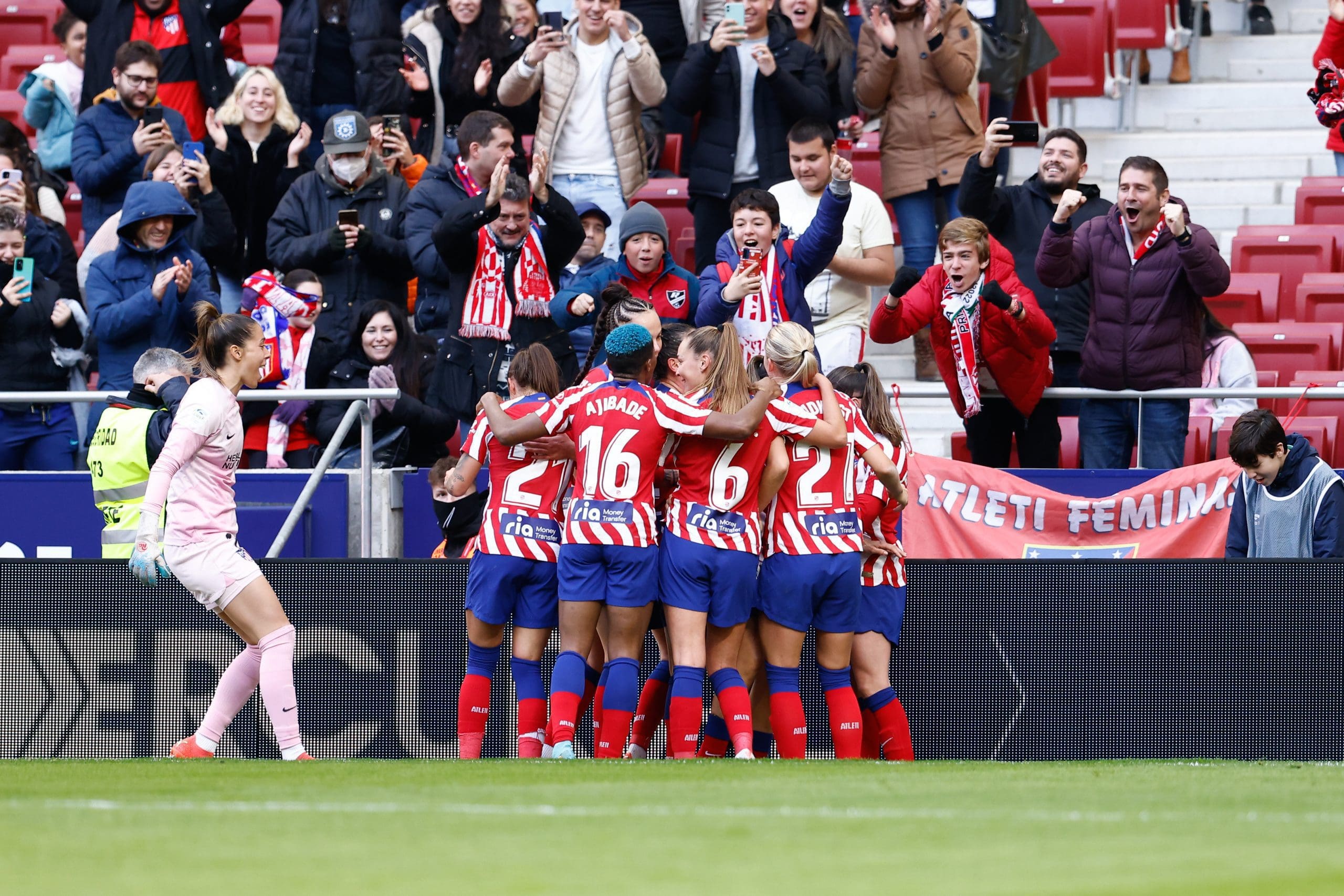 Celebración gol Marta Cardona Atlético de Madrid Femenino