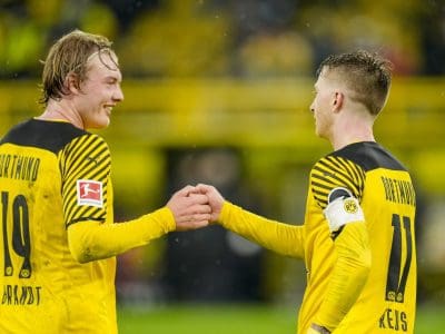 Julian Brandt y Marco Reus BVB Borussia Dortmund
