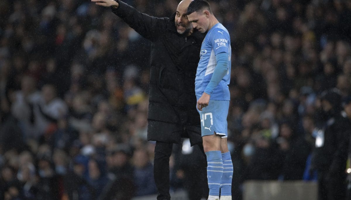 Phil Foden Pep Guardiola Manchester City