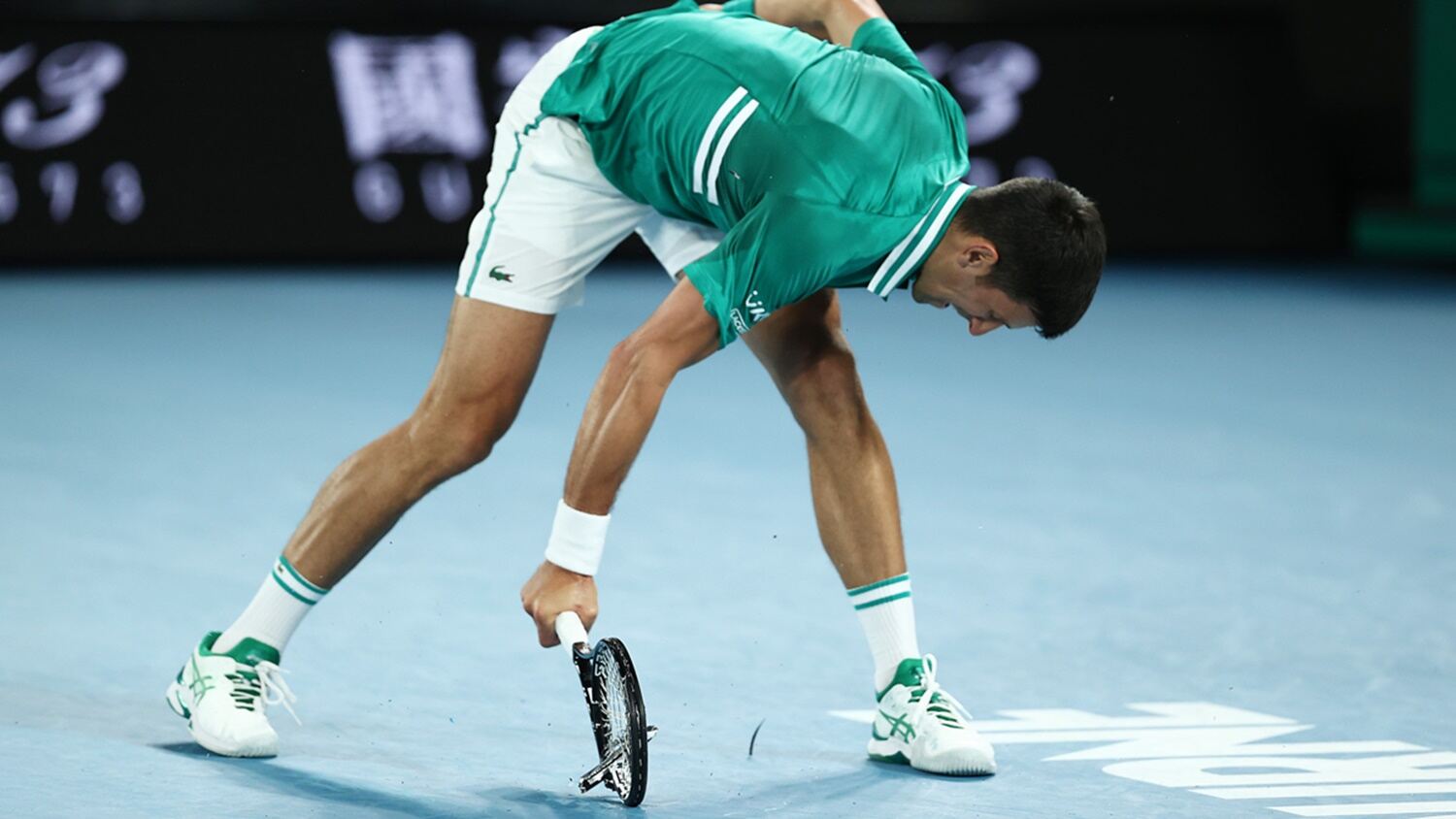 Djokovic romper raquetas Nadal Federer