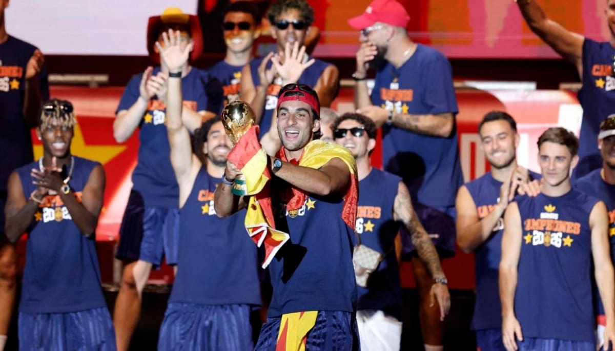 España fiesta título mundial Cibeles